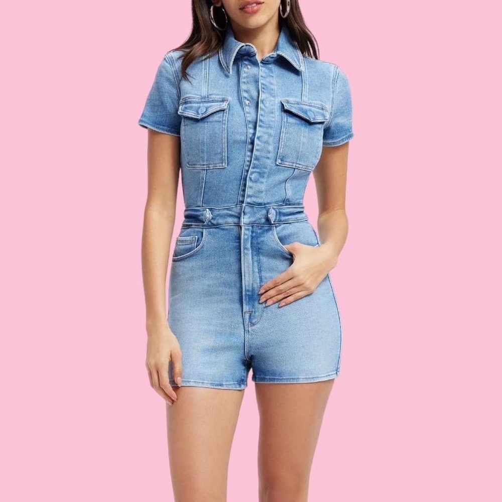 New Good American FIT FOR SUCCESS SHORT JUMPSUIT